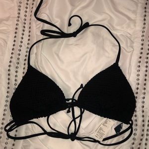 Hollister Smocked Swim Bikini Top